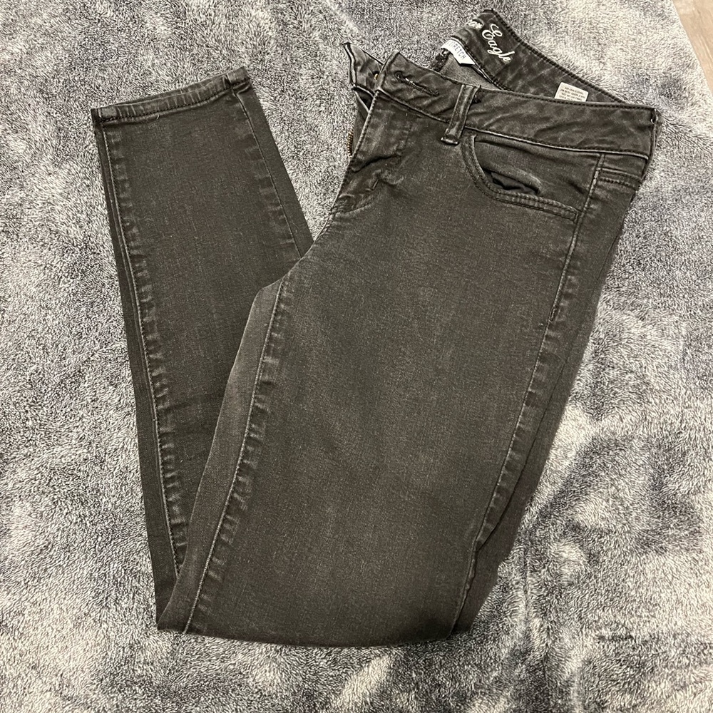 Black American eagle skinny jeans